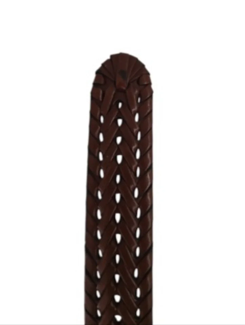Argentina Genuine Leather Woven Belt Brown Sz 38 Braided Western Boho NWOT